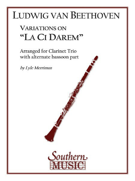 楽譜 輸入 クラリネットアンサンブル ラ・チ・ダレム変奏曲（「お手をどうぞ」による変奏曲） Variations on La ／ (株)テーヌ商会