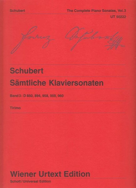  ͢ ԥΥ ԥΡʥ 3 Complete Sonatas Band 3塼٥ Schubert F.  W...