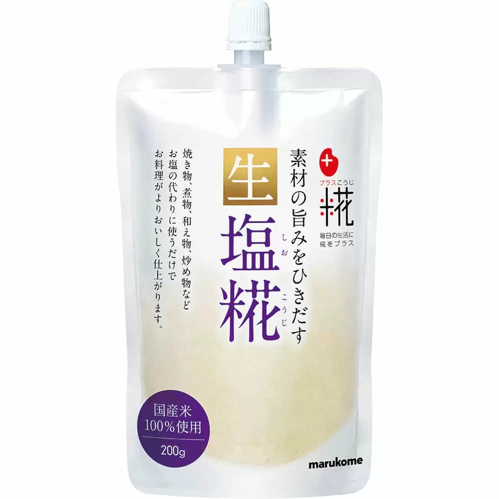 【最大7%OFF】「 マルコメ プラス糀 生塩糀 200g 1袋 」 国産米 塩麹 塩こうじ 唐揚げ からあげ 豚肉 離乳食 一歳半 買いまわり もう一品