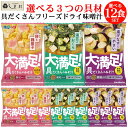 味噌汁 フリーズドライ 味噌汁 顆粒 「 大満足みそ汁 選べる 12食セット 」 なすと野菜 海苔おくら 卵と鶏団子 送料無料 メール便 仕送りセット