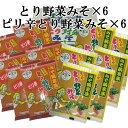 「とり野菜みそ12袋セット（レギュラー6＆ピリ辛6）」 とり野菜みそ ピリ辛 まつや 200g とり野菜 業務用 送料無料 まとめ買い 時短料..