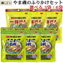 やま磯 ふりかけ セット さるかに合戦 一休さん 40g 3袋 or 6袋 海苔ごま のりたま 有明海産 海苔 瀬戸内海産 メール便 送料無料 1000円ぽっき...