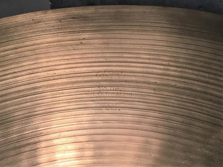 Zildjianʥ른/A Zildjian 1960's20ɡ2325g šۡUSEDۥ饤ɥХڻڥѥ륳Ź