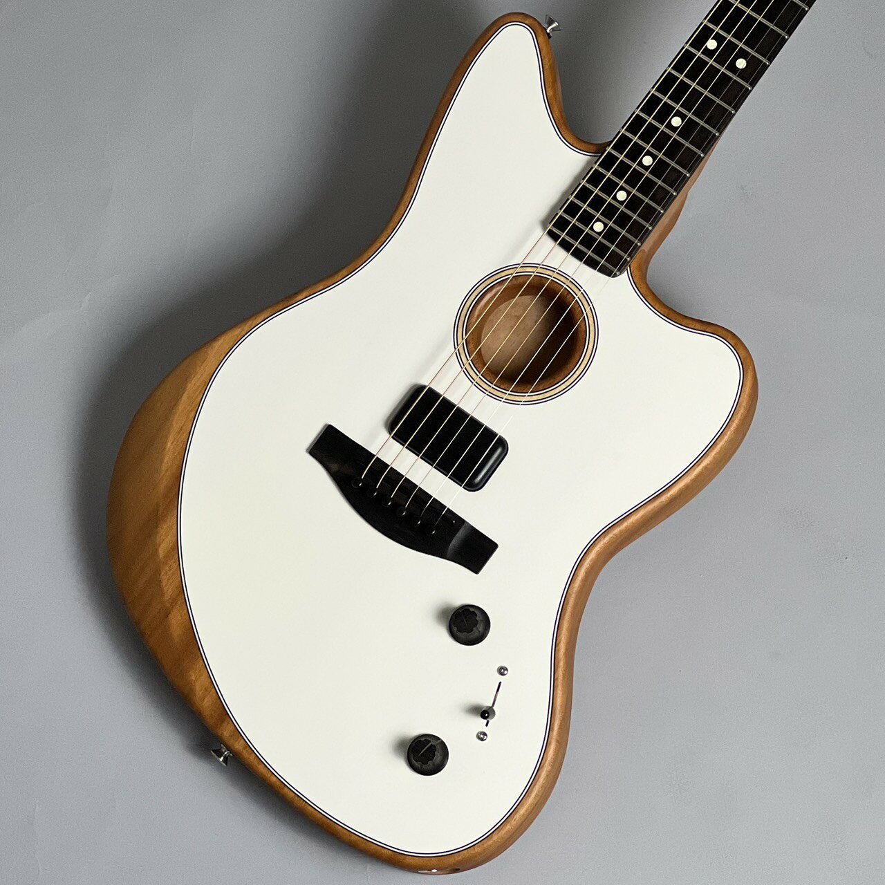 FENDER - 【中古】Fender（フェンダー）/ American Acoustasonic Jazzmaster Arctic White 【S/N:US228636A】【2022年製】【USED】【イオンモール須坂店】(2500002058958)