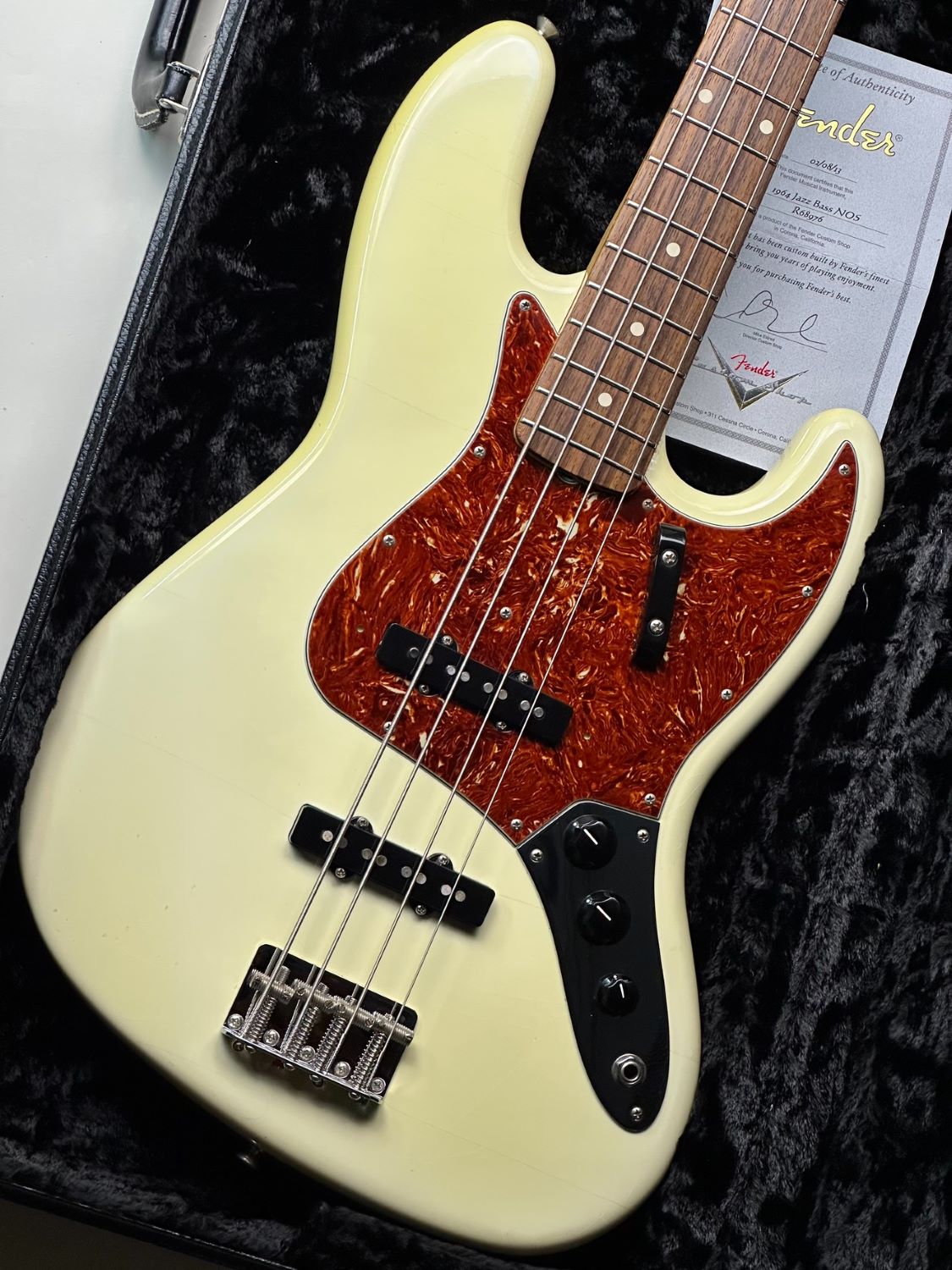 【中古】Fender（フェンダー）/ Custom Shop 1964 Jazz Bass NOS Olympic White 【現物画像/重量4.2kg】【USED】【ららぽーと和泉店】(2500002813229)