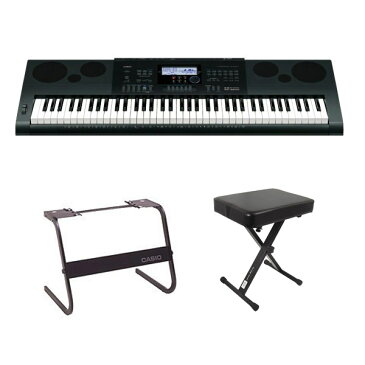 キーボード 電子ピアノ CASIO WK-6600 ハイグレードキーボード スタンド・イスセット 76鍵盤 【カシオ WK6600】 楽器