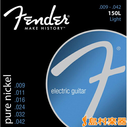 Fender 150L エレキギター弦 ライトゲージ 009-042 フェンダー 073-0150-403のサムネイル