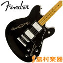 Fender　Starcaster　Guitar　Black　ストラトキャスター　エレキギター　【フェンダー】