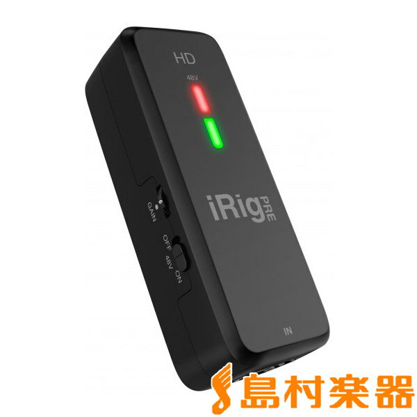 IK Multimedia iRig Pre HD マイク収録用インターフェイス [ iPhone, iPad, Mac / PC]対応 IKマルチメディア