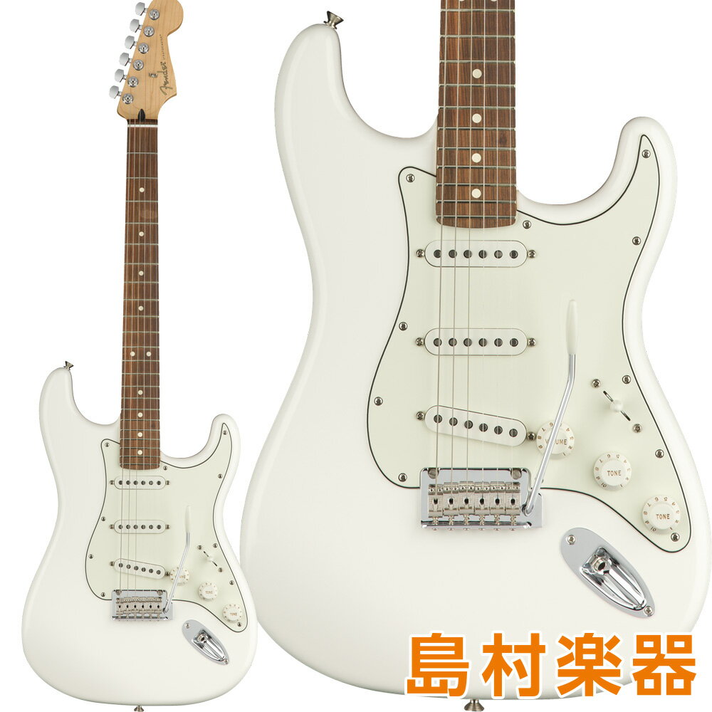 ギター, エレキギター Fender Player Stratocaster Pau Ferro Fingerboard Polar White 
