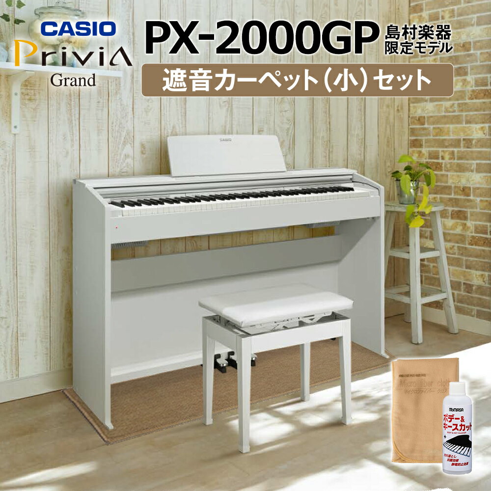 【4/21迄 4000円相当ヘッドホン・高低自在椅子プレゼント！】 CASIO PX-2000GP カーペット小セット 電子ピアノ 88鍵盤 カシオ PX2000GP【配送設置無料】【代引不可】