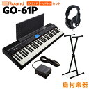 キーボード ピアノ Roland GO-61P 61鍵盤 Xスタンド・ヘッドホンセット ローランド GO61P 楽器