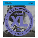 D 039 Addario EXL115 11-49 ミディアム 【 ダダリオ エレキギター弦 】