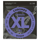 Chromes Flat Wound【特徴】ヘックスコア(6角芯線)の周りに、下地となるベースの巻弦を施し、その上にフラットなリボン形状の巻弦を巻きつけた特殊構造となっています。ワインディング後、3段階の研磨により均一な太さに仕上げられたフラットワウンド弦となっています。■Chromes Flat Wound■Jazz Light1st:PL0112nd:PL0153rd:CG0224th:CG0305th:CG0406th:CG050JANコード：0019954147044