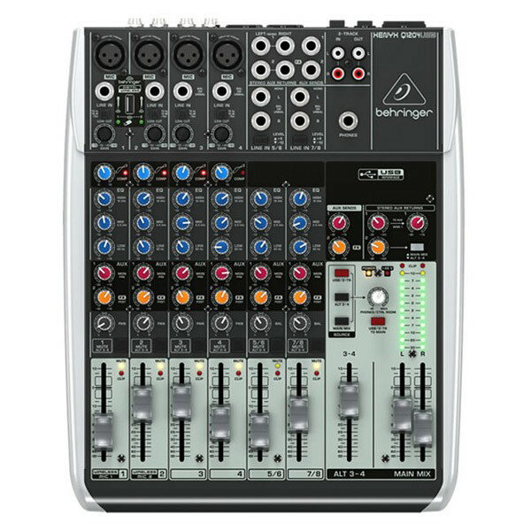 BEHRINGER XENYX Q1204USB 8ch 2/2バスUSBミキサー ベリンガー 【正規輸入品】