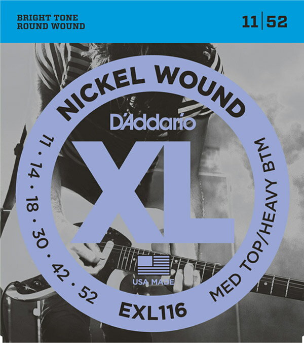 D'Addario EXL116 11-52 ߥǥȥåץإӡܥȥ  ꥪ 쥭 