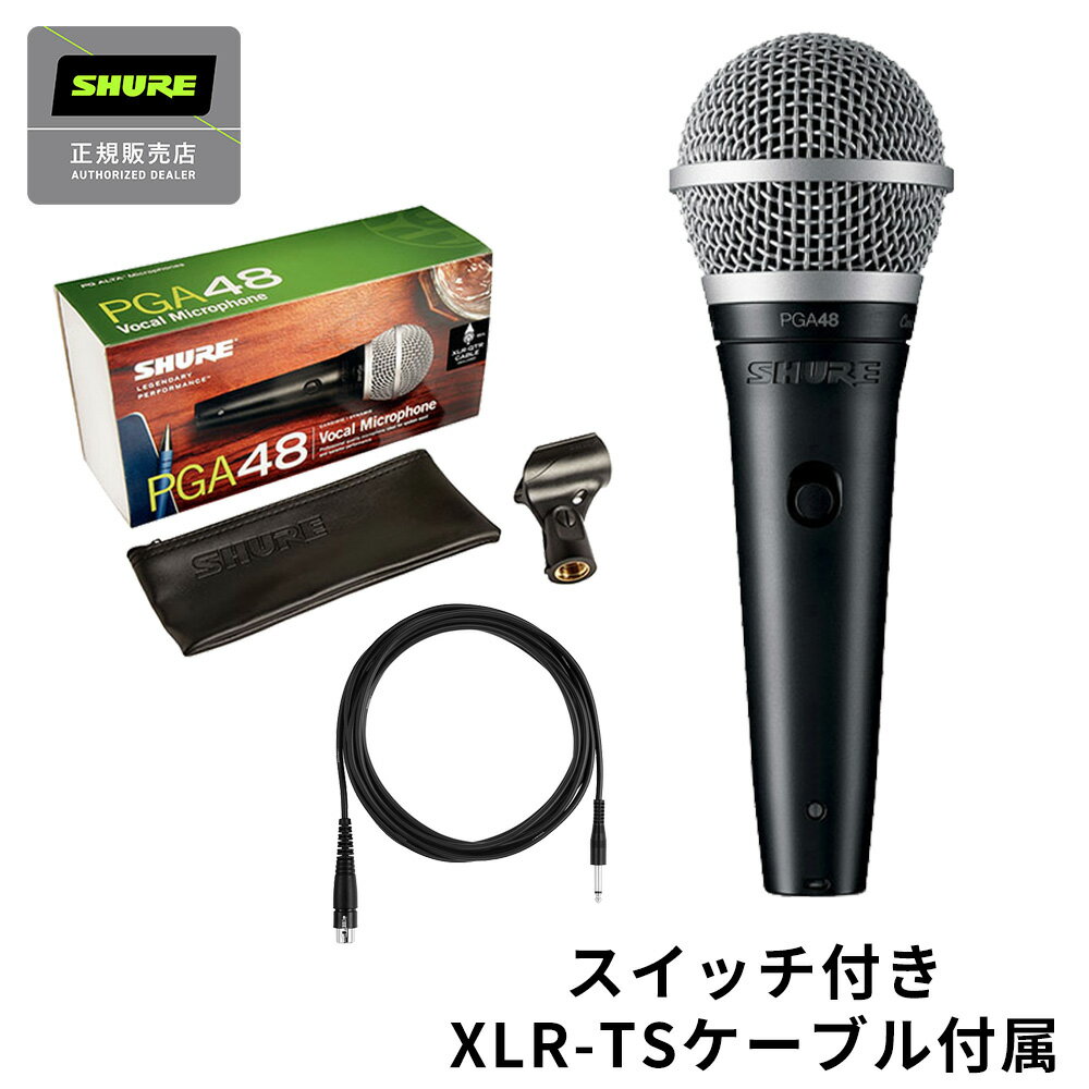 SHURE PGA48-QTR ʥߥåޥ ܡޥ [XLR3ԥ+TS֥°] 奢 PGA48-QTR-Jڹʡ