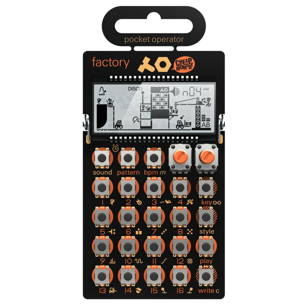 Teenage Engineering pocket operator PO-16 factory シンセサイザー ティーンエイジ エンジニアリング [国内正規品]