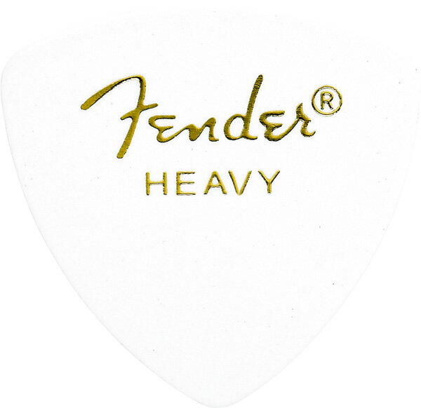 Fender 346 PICK 12 HEAVY ピック 12枚セット おにぎり型 ヘビー ホワイト ベースに最適 フェンダー