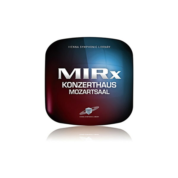 Vienna Instruments に中ホールの響きを拡張！【特徴】「MIRx KONZERTHAUS MOZARTSAAL」は、VIENNA INSTRUMENTS ソフトウェアとVIENNA INSTRUMENTS PRO ソフトウェアに、オーストリアのウィーンにある伝統的なコンサート・ホール「Vienna Konzerthaus」のMozartsaal （中ホール：Mozart Hall）の仮想空間を拡張するコンボリューションリバーブ・コンポーネントです。VSL社が世界に誇る革新的なミキシング・ソリューション「VIENNA MIR PRO」のコンパクト版とも言える「MIRx」シリーズ。このコンポーネントをインストールすると、VIENNA INSTRUMENTS ソフトウェアとVIENNA INSTRUMENTS PRO ソフトウェアのMIRx オプション欄にこの仮想空間（Venue）と楽器プロフィール（Profile）が拡張されます。【】通常、VIENNA INSTRUMENTS ライブラリを使ってヴァーチャル・オーケストレーションする際は、EQやリバーブなどといったエフェクト・プラグインやパン、ボリュームを使い、ユーザーご自身で響きや定位、奥行き感を調整する必要があります。しかしこのMIRx コンポーネントを使用することで、とても素早く、簡単に、実際にホールで演奏しているかのようなリアルな鳴りを再現することができます。本製品は「MIRx BUNDLE」にも含まれています。【詳細情報】・本製品を単体でご利用頂くことはできません。・本製品をご利用頂くためには「VIENNA INSTRUMENTS ソフトウェア」（バージョン 5.3.13160 以降）または「VIENNA INSTRUMENTS PRO 2」（バージョン 2.4.12517 以降）が必要です。・「VIENNA KEY」が別途必要です（既にお持ちの場合は別途ご購入頂く必要はありません）。・製品をダウンロードならびにアクティベーション頂くため、インターネット接続環境が必要です。JANコード：4511820086663