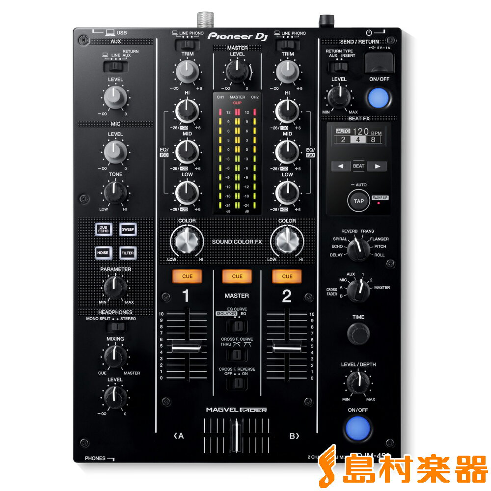 Pioneer DJ DJM-450 Beat FX搭載 2ch DJミキサー パイオニア