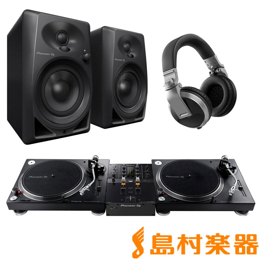 Pioneer DJ PLX-500-K + DJM-250MK2(ߥ) + DM-50D(ԡ) + HDJ-X5-S(إåɥۥ) DJå ѥ˥