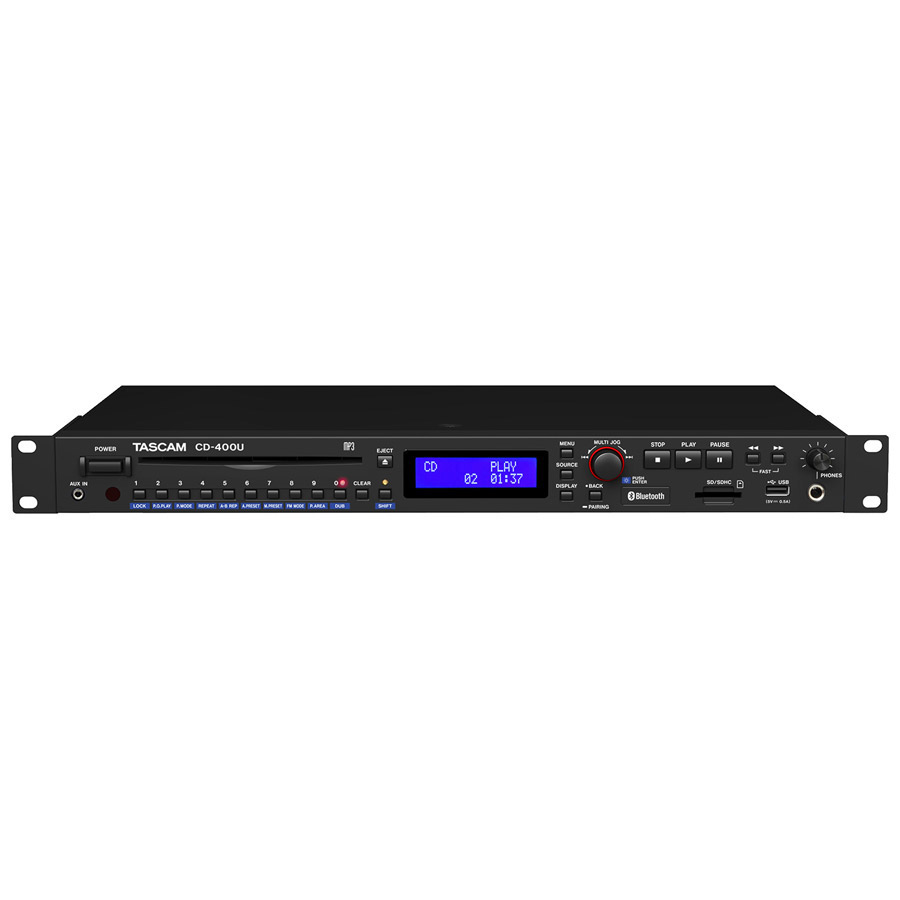 TASCAM CD-400U Bluetooth対応 [ CD/ SD/ USB] プレーヤー 【 AM/ FMチューナー搭載】 タスカム CD400U