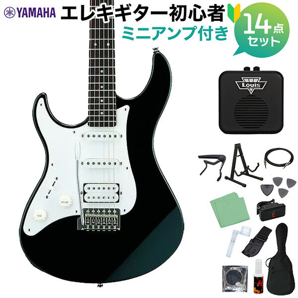 YAMAHA PACIFICA112JL BL(ブラック) エレキギター初心者14点セット 【ミニアンプ付き】 左利き用 レフティ ヤマハ パシフィカ PAC112【..