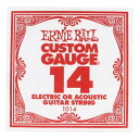 ERNiE BALL 1014 エレキギター／アコギ弦 014 プレーンスチール 【バラ弦1本】 アーニーボール