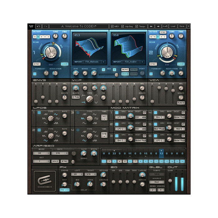 WAVES Codex Wavetable Synth ウェーブス 