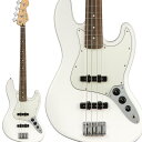 2基のシングルコイルピックアップを搭載Player Jazz Bass パーフェロー指板 【特徴】2基のシングルコイルピックアップを搭載し、スムーズなプレイを可能にするPlayer Jazz Bassは、クラシックでエレガントなスタイルのベースです。タイトでパワフル、且つ重々しい正真正銘のフェンダーベーストーンを生み出します。スムーズな弾き心地とその唸るようなサウンドは、あなたの創造的なインスピレーションを満足させるでしょう。スタジオでも、ステージでも場所を選ばず活躍し、あなたの思い通りのサウンドから、まだあなたが持っていないものまで、全てを引き出してくれるでしょう。【詳細情報】ボディ：Alderボディフィニッシュ：Gloss Polyesterボディシェイプ：Jazz Bassネック：Mapleネックフィニッシュ：Satin Urethane Finish on Back of Neck with Gloss Urethane Headstock Faceネックシェイプ：Modern "C"スケール：34" (864 mm)フィンガーボード：Pau Ferroフィンガーボードラジアス：9.5" (241 mm)フレットナンバー：20Frets Size：Medium Jumboナット：Synthetic Boneナット幅：1.5" (38.1 mm)ポジションインレイ：White Dotsトラスロッド：Standardトラスロッドレンチ：3/16" Hex (Allen)ブリッジピックアップ：Player Series Alnico 5 Single-Coil Jazz Bassミドルピックアップ：Player Series Alnico 5 Single-Coil Jazz Bassコントロール：Volume 1. (Middle Pickup), Volume 2. (Bridge Pickup), Master Toneピックアップスイッチ：Noneピックアップコンフィギュレーション：SSブリッジ：4-Saddle Standardハードウェアフィニッシュ：Nickel/Chromeチューニングマシーン：Standard Open-Gearピックガード：3-Ply Parchmentコントロールノブ：Vintage Style Black Plastic Jazz Bassストリング：Fender USA 7250M Nickel Plated Steel (Gauges .045 - .105)付属品：ソフトケースJANコード：0885978926480【fender19py】