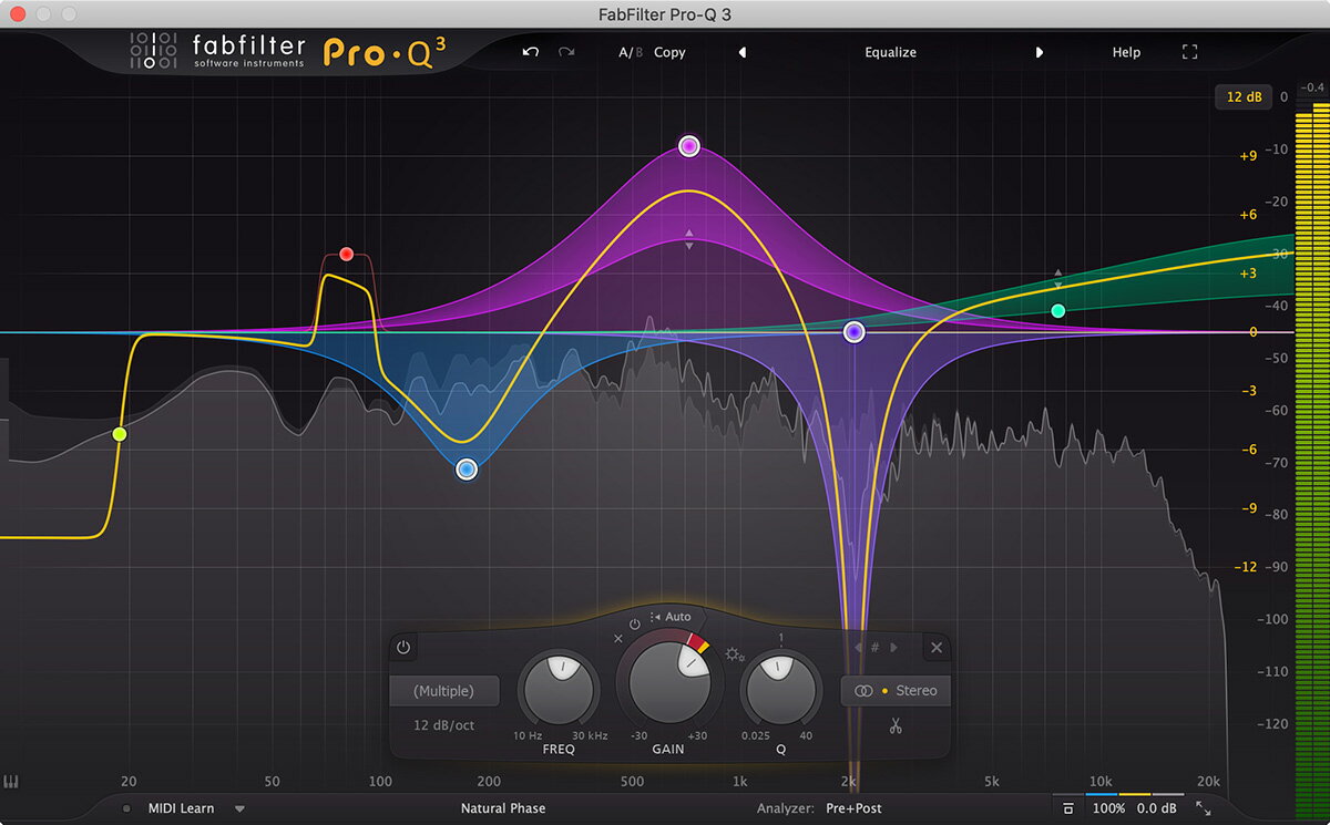 fabfilter Pro-Q3 プラグインソフトウェア ファブフィルター 