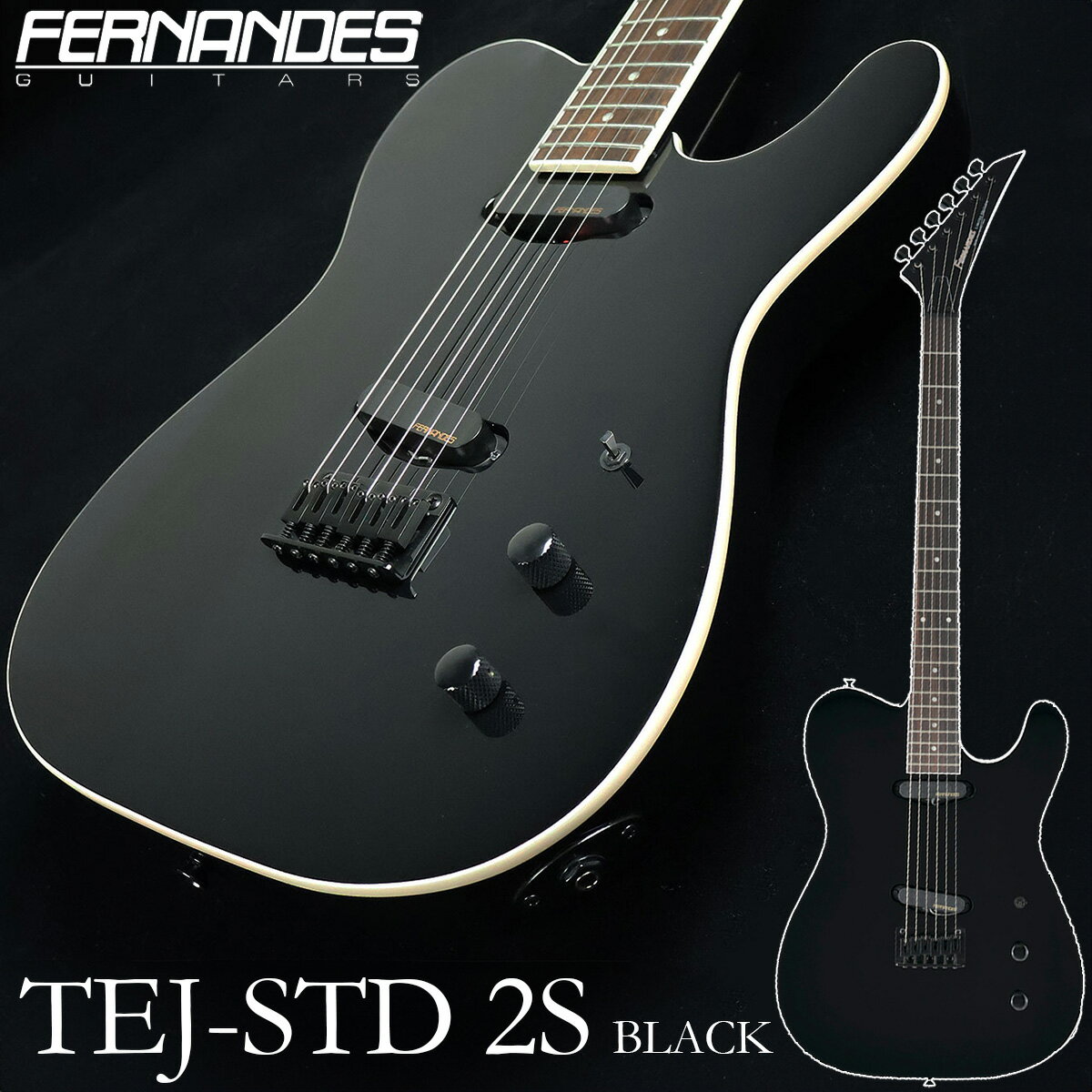 FERNANDES TEJ-STD 2S BLACK ֥å 쥭 TEJ꡼ եʥǥ