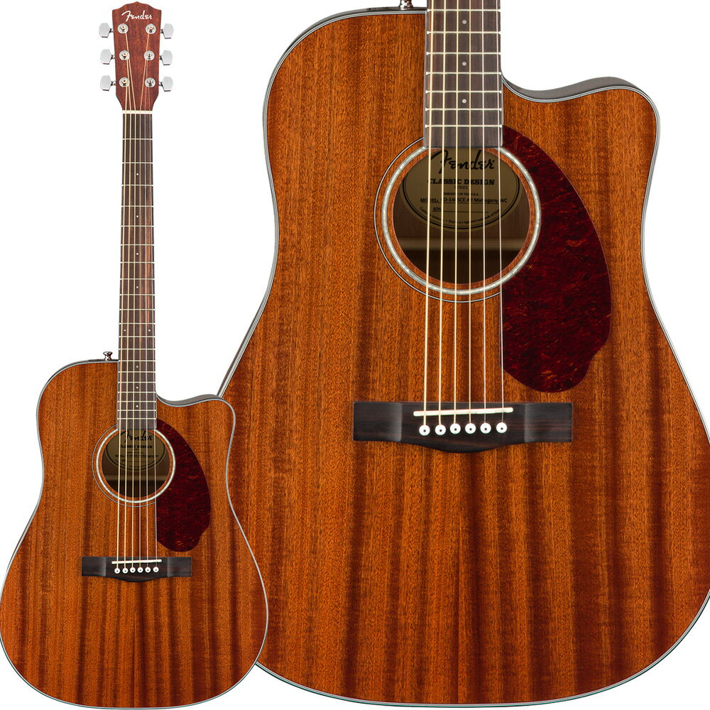 Fender CD-140SCE ALL-MAHOGANY エレアコギター オールマホガニー ドレッドノート ハードケース付属 フェンダー