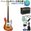 Bacchus WJB-500R ASH CS チェリーサンバースト・グロスフィニッシュ ベース 初心者12点セット 【VOXアンプ付】 ジャズベースタイプ バ...