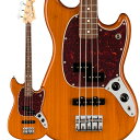 プレシジョンベースとジャズベースのピックアップを備えた「MUSTANG BASS PJ」【特徴】1964年のオリジナル版発売開始以来、ムスタングベースはフェンダーで最も息の長いベースデザインのひとつで、The Rolling StonesからMy Chemical Romanceなどあらゆるベーシストに愛用されてきました。本モデルは伝統的なMustangデザインにPrecision BassとJazz Bassのピックアップのパワーを加え、柔軟で大迫力のベース音と滑らかなプレイアビリティ、洗練されたビジュアルスタイルをお届けします。パンチのあるスプリットシングルコイルP BassミドルPUにうなるようなJazz BassネックPUを合わせたPJピックアップ構成で、二つのベースモデルの良いところを兼ね備えています。コンパクトサイズのボディはフェンダーのクラシックなスタイルをアピールしつつ小柄なプレーヤーにもフィットしやすく、また重量が軽いことからエネルギッシュなステージパフォーマンスにも向いています。クラシックな楽器でありつつモダンなベーシスト向けにリニューアルされた本製品は、柔軟な音と演奏のしやすさ、そして洗練されたスタイルで必ずやご満足いただけるはずです。【詳細情報】カラー：Aged Naturalボディ：Alderボディフィニッシュ：Gloss Polyesterボディシェイプ：Mustang Bassネック：Mapleネックフィニッシュ：Gloss Urethaneネックシェイプ：「C」Shapeスケール：30inch (762mm)フィンガーボード：Pau Ferroフィンガーボードラジアス：9.5inch (241mm)フレットナンバー：19Frets Size：Medium Jumboナット：Synthetic Boneナット幅：1.5inch (38.1mm)ポジションインレイ：White Dotトラスロッド：Standardトラスロッドレンチ：3／16inch Hex (Allen)ブリッジピックアップ：Vintage-Style Single-Coil Jazz Bassネックピックアップ：Vintage-Style Split Single-Coil Precision Bassコントロール：Master Volume、 Master Toneピックアップスイッチ：3-Position Toggle： Position 1. Bridge Pickup、 Position 2. Bridge and Middle Pickups、 Position 3. Middle Pickupピックアップコンフィギュレーション：PJブリッジ：4-Saddle Standardハードウェアフィニッシュ：Nickel／Chromeチューニングマシーン：Fender Vintage-Styleピックガード：4-Ply Tortoiseshellコントロールノブ：Black Plasticストリング：Fender USA 7250M Nickel Plated Steel (Gauges .045 - .105)JANコード：0885978405688【bgn_eboth】【bgn_ebbrown】