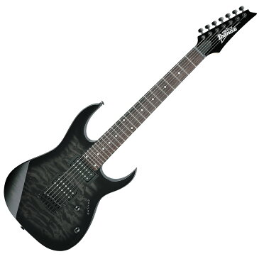 Gio Ibanez GRG7221QA TKS (Transparent Black Sunburst) エレキギター 7弦ギター 【ジオ アイバニーズ】【純正アクセサリーキット付属】
