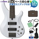 YAMAHA TRBX305 WH (ホワイト) 5弦ベース初心者12点セット 【充電式ミニアンプ付】 アクティブベース 白 ヤマハ TRBX300シリーズ W...