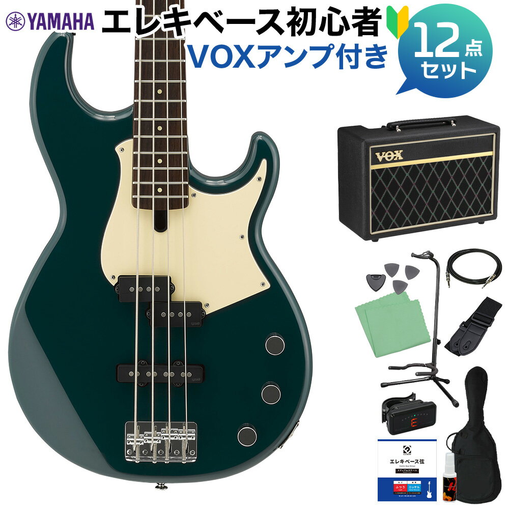 YAMAHA BB434 TB (ティールブルー) ベース 初心者12点セット 【VOXアンプ付】 ヤマハ BB400シリーズ Teal Blue