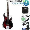 STERLING by Musicman STINGRAY RAY5 RRBS 5弦ベース初心者12点セット 【ミニアンプ付】 アクティブ スターリン