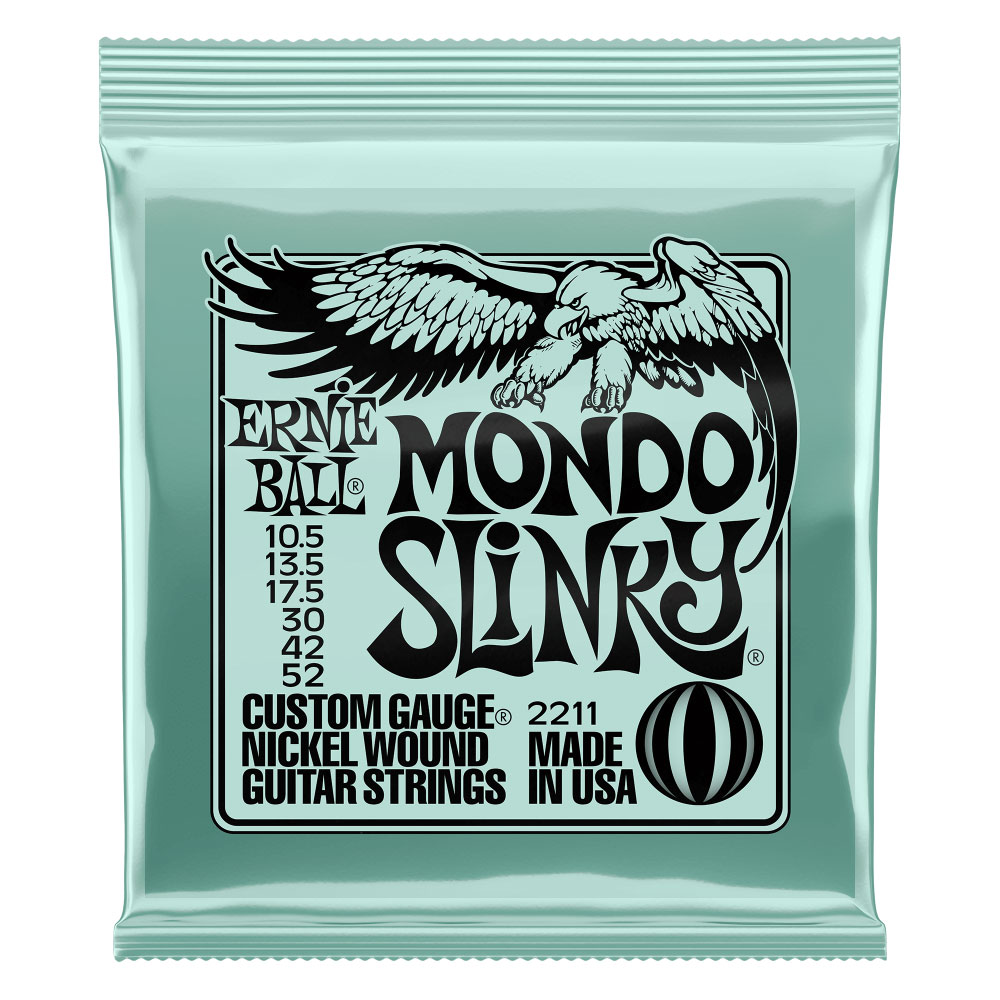 ERNiE BALL Mondo Slinky Nickel Wound Electric Guitar Strings 10.5-52 Gauge エレキギター弦 アーニーボール P02211