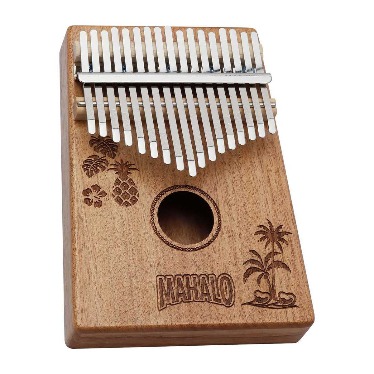 【親指ピアノ ハンドオルゴール】 MAHALO M-KALIMBA HWI カリンバ ハワイデザイン ...