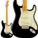 Fender / フェンダー American Professional II Stratocaster ストラトキャスター【特徴】American Professional II Stratocasterは、60年以上に渡る革新、インスピレーション、進化を経て、現代のプレイヤーの要求に応えます。高い人気を誇るDeep Cシェイプネックは、丁寧にエッジがロールオフされ、至高の演奏体験を約束する"Super-Natural"サテン仕上げが施されています。また新たに設計されたネックヒールを採用し、快適なフィーリングとハイポジションへの容易なアクセスを実現しました。新しいV-Mod II Stratocaster Single-Coilピックアップは、ベルのような輝きとウォームさを両立し、これまで以上に繊細で魅力的なサウンドを実現しています。コールドロールド（冷間圧延成型式）スチールブロックを採用した2点支持トレモロは、サスティン、明瞭度、ハイエンドの煌びやかさを向上させています。【詳細情報】ボディ：Alderボディフィニッシュ：Gloss Urethaneボディシェイプ：Stratocasterコントロールノブ：Aged White Plasticフィンガーボード：Mapleハードウェアフィニッシュ：Nickel/Chromeピックガード：3-Ply Mint Greenポジションインレイ：Black Dotネックフィニッシュ：“Super-Natural” Satin Urethane Finish on Back of Neck with Gloss Urethane Headstock Faceネック：4-Boltネックピックアップ：V-Mod II Single-Coil Stratリファインメントピックアップ：Single Coilナット：Boneトラスロッドレンチ：1/8" Hex (Allen)ブリッジピックアップ：V-Mod II Single-Coil Stratミドルピックアップ：V-Mod II Single-Coil Stratコントロール：Master Volume, Tone 1. (Neck/Middle Pickups), Tone 2. (Bridge Pickup)ピックアップスイッチ：5-Position Blade: Position 1. Bridge Pickup, Position 2. Bridge and Middle Pickup, Position 3. Middle Pickup, Position 4. Middle and Neck Pickup, Position 5. Neck Pickupブリッジ：2-Point Synchronized Tremolo with Bent Steel Saddles, Pop-In Tremolo Arm and Cold-Rolled Steel Blockチューニングマシーン：Fender Standard Cast/Sealed Staggeredストリング：Fender USA 250L Nickel Plated Steel (.009-.042 Gauges), PN 0730250403JANコード：0885978578702