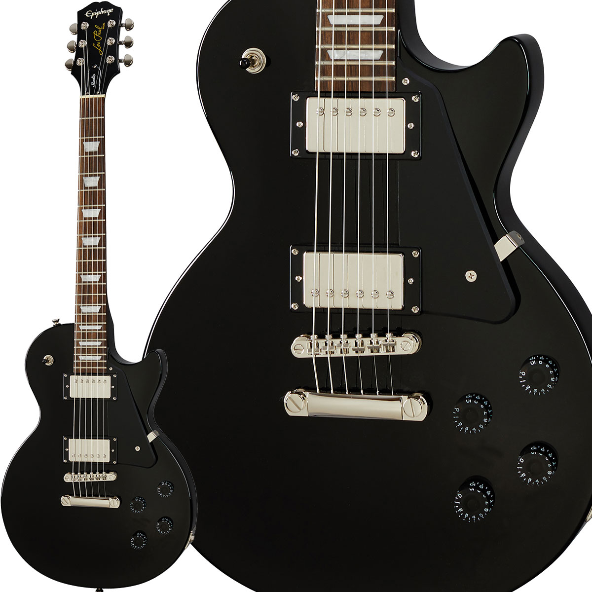 Epiphone Les Paul Studio Ebony GLM^[ X|[X^WI ubN  GstH