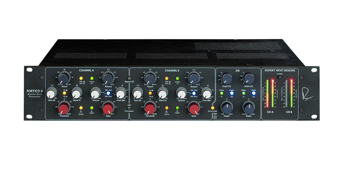 Rupert Neve Designs Portico II Master Buss Processor Black マスタリングコンプレッサー/ リミッター/ ステレオフィールドエディター ルパートニーブデザイン