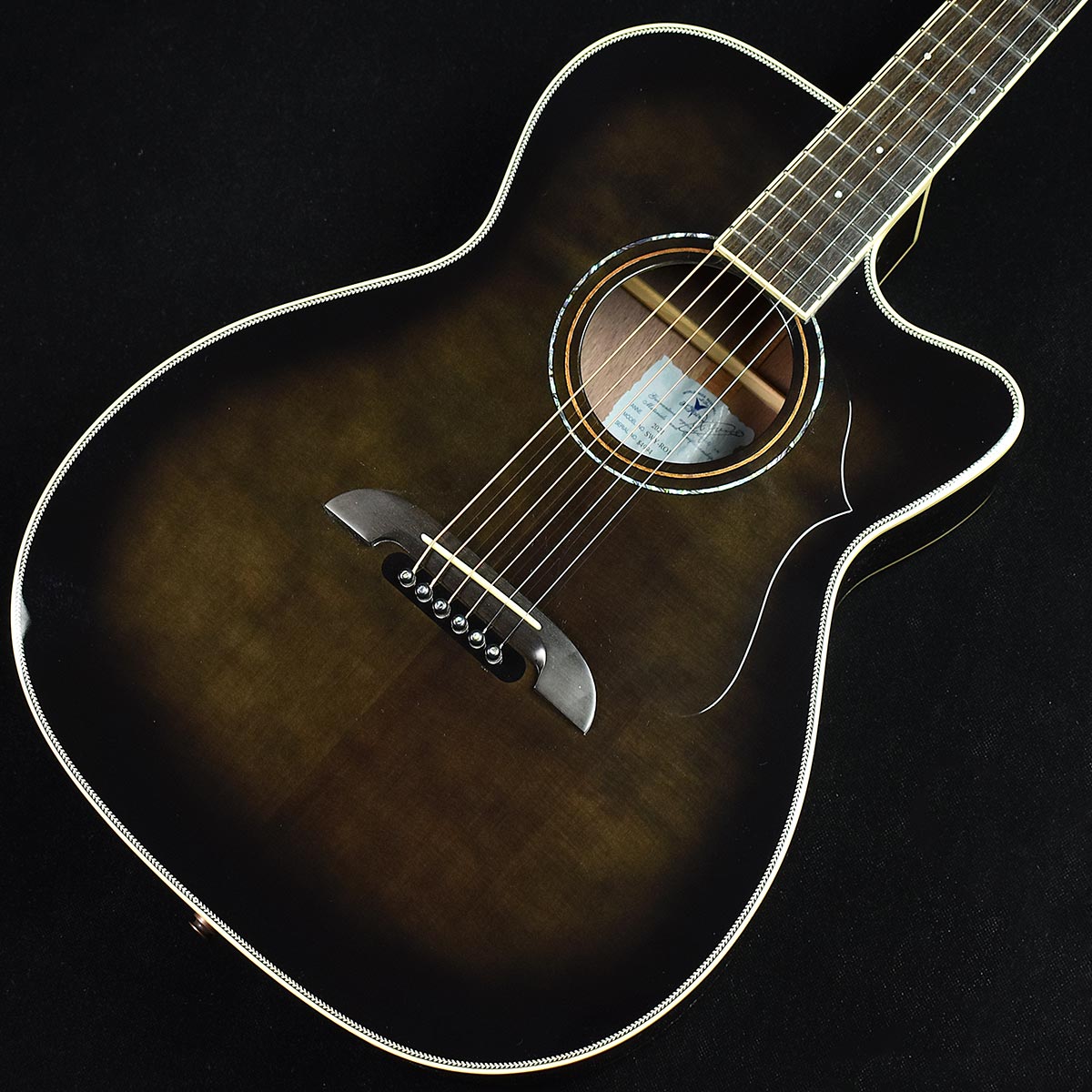 ヤイリ製 エレ アコ K Yairi◇エレアコ/黒系/6弦/9V電池x1/RSL-60sBE BK : セカンド