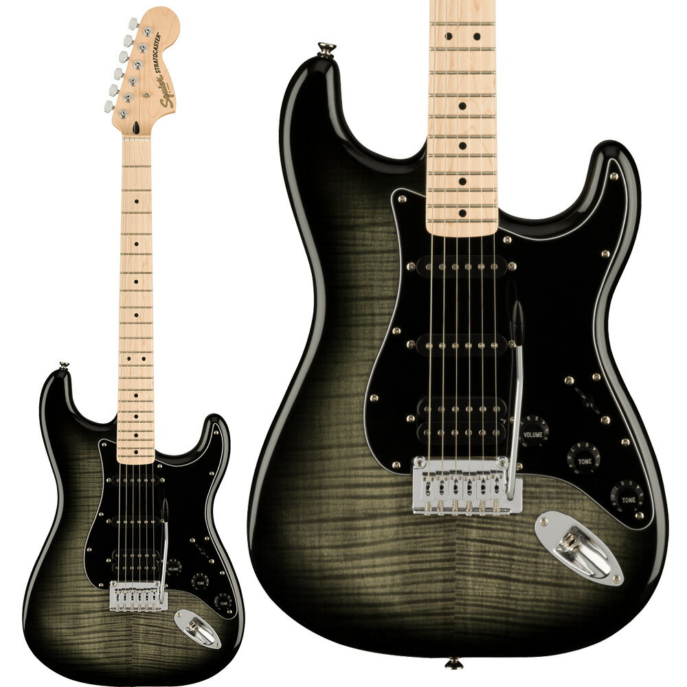 Squier by Fender Affinity Series Stratocaster FMT HSS Maple Fingerboard Black Pickguard Black Burst GLM^[ XggLX^[ ubN  XNC[ / XNCA