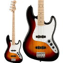 Squier by Fender Affinity Series Jazz Bass Maple Fingerboard White Pickguard 3-Color Sunburst エレキベース ジャズベース スクワイヤー / スクワイア