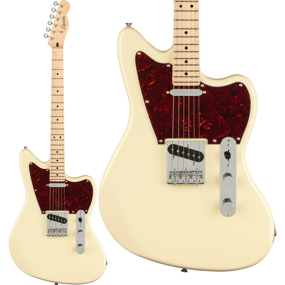 Squier by Fender Paranormal Offset Telecaster Maple Fingerboard Tortoiseshell Pickguard Olympic White エレキギター スクワイヤー / スクワイア