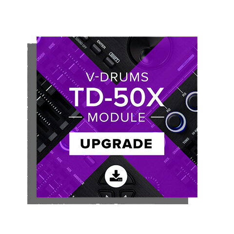 TD-50をお持ちの方向け、TD-50Xへのアップグレードパッケージです！【特徴】TD-50X Upgrade により、V ドラム音源 TD-50 を最新音源「TD-50X」にアップグレードすることができます。新しいサウンド、豊富なプリセット・キット、強力なレコーディング機能の追加、ますます使いやすくなったユーザー・インターフェース、そして、さまざまな機能強化を手にすることができる、TD-50 ユーザーに必須のアップグレード・データです。【アップグレード方法】当店からは「TD-50X Upgrade」をダウンロードするためのシリアルコードのみをお送りいたします。購入後はお渡ししたシリアルコードを利用し、Roland Cloudよりアップグレード用のパッケージをダウンロードしていただき、お客様ご自身でTD-50をアップグレードしていただきます。アップグレードには、データダウンロード用のPC、TD-50にダウンロードをしたデータを移すためのSDカードが必要になります。ご用意の上、ご購入ください。【TD-50、TD-50Xの違い】音色数TD-50 422TD-50X 900以上エフェクトTD-50X オーバーヘッドマイクシミュレーターが追加、マルチエフェクト：3系統、38種類に増加デジタルハイハット VH-14D に対応USB オーディオ 録音再生チャンネル数TD-50 録音10チャンネル、再生4チャンネルTD-50X 録音32チャンネル、再生32チャンネル【アップグレード時の注意】・アップグレードが完了すると、TD-50Xの工場出荷時の状態に初期化されるため、TD-50に記憶していた設定は失われます。 必要なデータや設定は、アップグレード前にSDカードに保存してください。TD-50XからTD-50にダウングレードしたときに、保存した設定を読み込むことができます。 TD-50にインポートしていたユーザー・サンプルは、アップグレード後に引き継ぐか削除するかを決めることができます。・TD-50Xは、TD-50のバックアップ・データを読み込むことができません。 TD-50のバックアップ・データを利用する場合は、TD-50 をご使用ください。・このアップグレード用プログラムを、TD-50以外の製品には使用しないでください。他の機器のデータやシステムが損なわれる可能性があります。JANコード：0151000384475